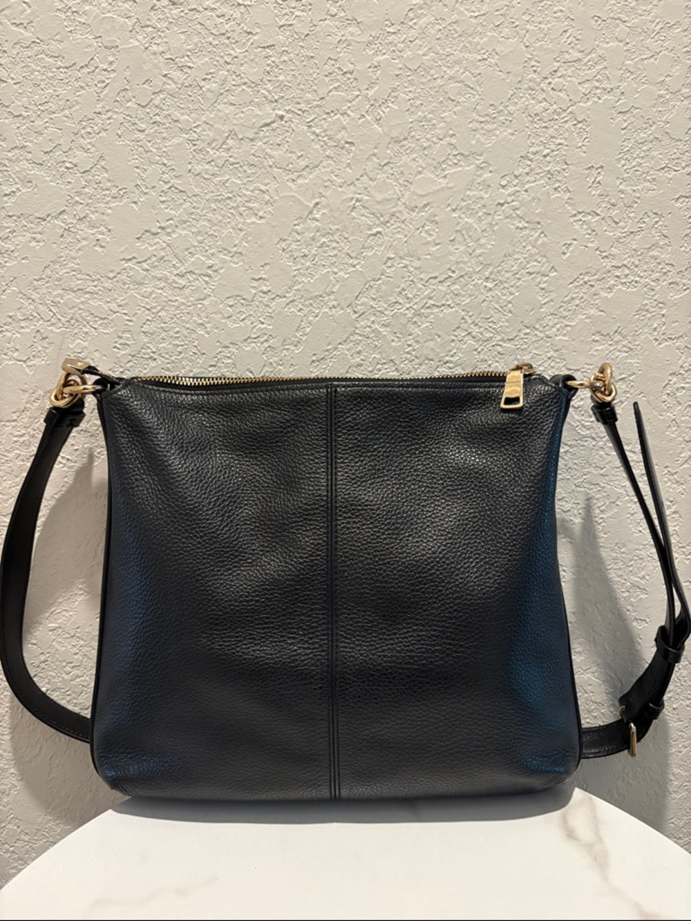 Coach Black Pebbled Leather Shoulder Crossbody - Picture 3 of 15